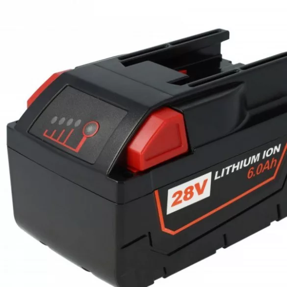 Szerszámgép akku AEG / Milwaukee 48-11-1830, 48-11-2830 - 6000 mAh, 28 V, Li-Ion - Utángyártott akku - VHBW