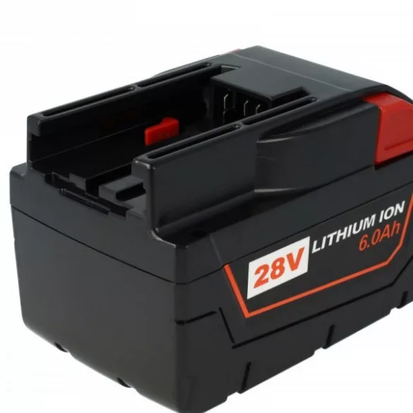 Szerszámgép akku AEG / Milwaukee 48-11-1830, 48-11-2830 - 6000 mAh, 28 V, Li-Ion - Utángyártott akku - VHBW
