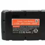 Szerszámgép akku AEG / Milwaukee 48-11-1830, 48-11-2830 - 6000 mAh, 28 V, Li-Ion - Utángyártott akku - VHBW