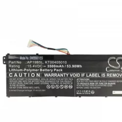   Acer KT00405010, AP19B5L - 3500 mAh 15.4 V Li-polymer - Utángyártott notebook akku