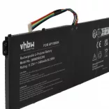 Acer KT00304013, AP19B8K, AP18C4K - 3400 mAh 11.25 V Li-polymer, fekete - Utángyártott notebook akku - VHBW