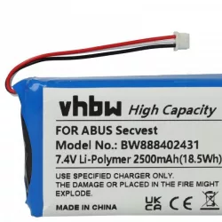   ABUS FUBT50000 - 2500 mAh 7.4 V Li-polymer Utángyártott riasztórendszer akku