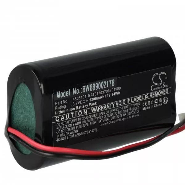 Asztali Lámpa BAT04703706701900, 4508401 - 5200 mAh 3.7 V Li-Ion - Utángyártott akku
