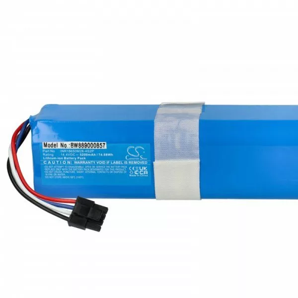 360 INR18650 M26-4S2P, D080-4S2P for 360 5200mAh, 14.4V, Li-Ion - Utángyártott porszívó akku 360 INR18650 M26-4S2P, D080-4S2P for 360 5200mAh, 14.4V, Li-Ion - Utángyártott porszívó akku