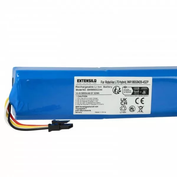 360 INR18650 M26-4S2P, D080-4S2P for 360 6800mAh, 14.4V, Li-Ion - Utángyártott porszívó akku 360 INR18650 M26-4S2P, D080-4S2P for 360 6800mAh, 14.4V, Li-Ion - Utángyártott porszívó akku