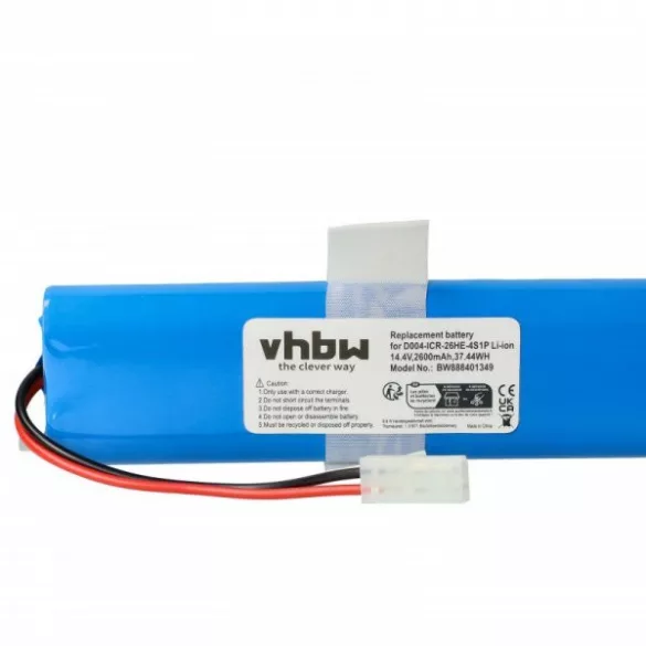 360 D043-INR-M26-4S1P, SS-2230002528, INR18650F9M-4S1P for Tefal 2600mAh, 14.4V, Li-Ion - Utángyártott porszívó akku - VHBW