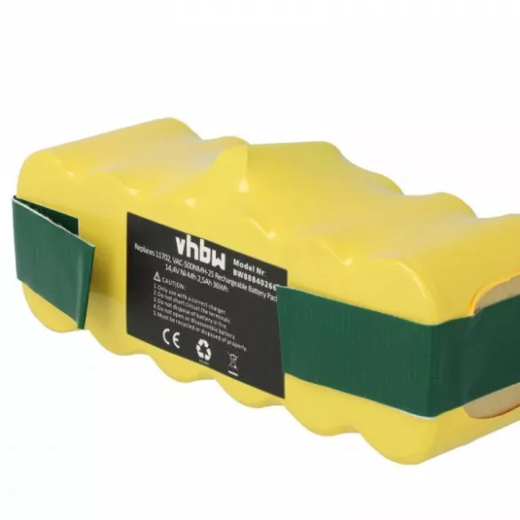 iRobot Roomba 500 2500mAh, 14.4V, NiMH - Utángyártott akku - VHBW