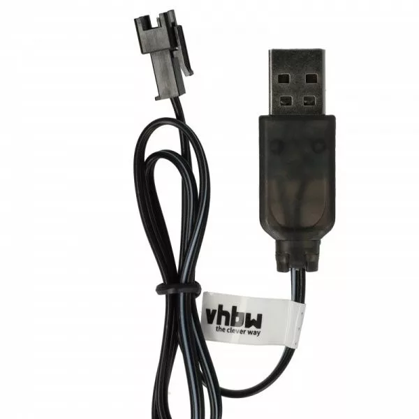 USB RC Töltőkábel Batteries SM-2P csatlakozó, 60 cm 3.6 V