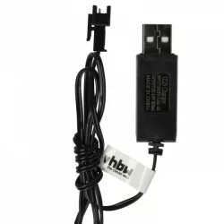   USB RC Töltőkábel Batteries SM-2P csatlakozó, 60 cm 4.8 V