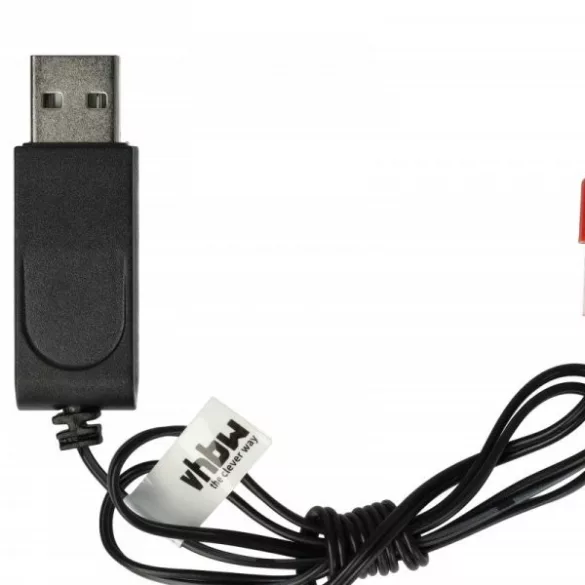 USB RC Töltőkábel Batteries JST csatlakozó, 60 cm 6 V - VHBW