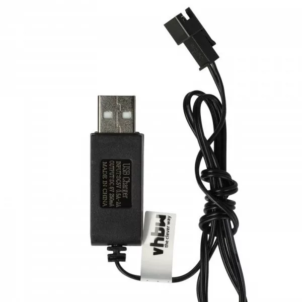 USB RC Töltőkábel Batteries SM-2P csatlakozó, 60 cm 6 V USB RC Töltőkábel Batteries SM-2P csatlakozó, 60 cm 6 V