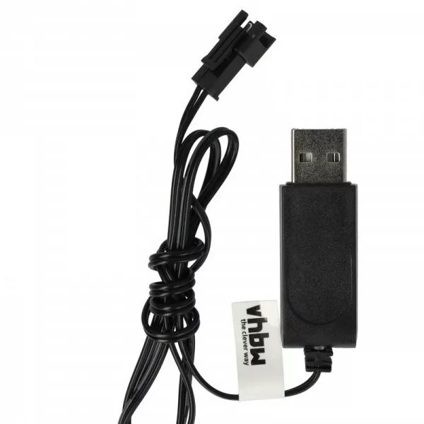 USB RC Töltőkábel Batteries SM-2P csatlakozó, 60 cm 6 V