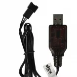 USB RC Töltőkábel Batteries SM-3P csatlakozó, 60 cm 6.4 V - VHBW