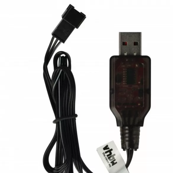 USB RC Töltőkábel Batteries SM-3P csatlakozó, 60 cm 6.4 V - VHBW