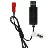 USB RC Töltőkábel Batteries JST csatlakozó, 60 cm 7.2 V - VHBW
