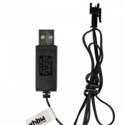   USB RC Töltőkábel Batteries SM-2P csatlakozó, 60 cm 7.2 V