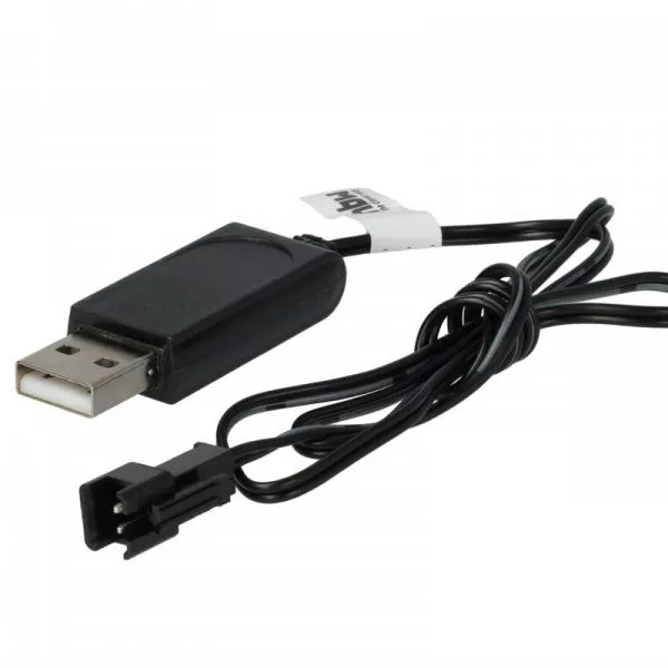 USB RC Töltőkábel Batteries SM-2P csatlakozó, 60 cm 7.2 V