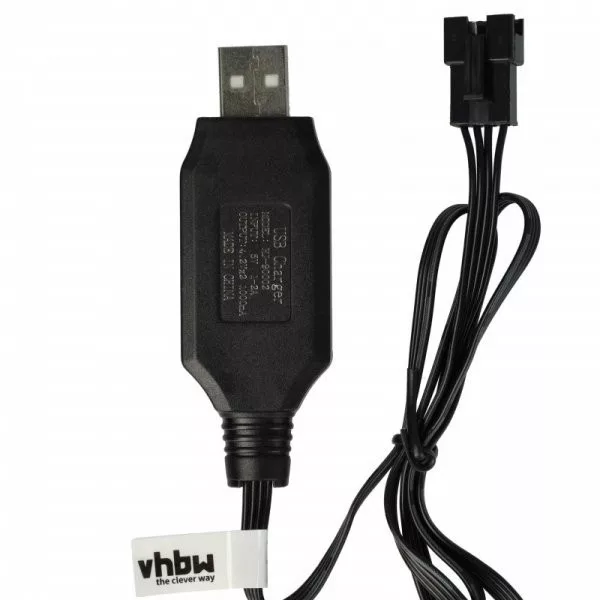 USB RC Töltőkábel Batteries SM-4P csatlakozó, 60 cm 7.5 V USB RC Töltőkábel Batteries SM-4P csatlakozó, 60 cm 7.5 V