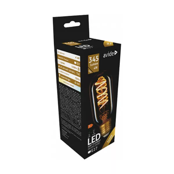 Avide E27 LED izzó Soft Filament T45 4W 2700K