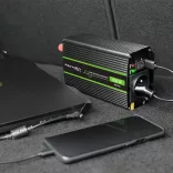 Inverter Qoltec 12V 300W/600W SINUS -1 x usb - szemes sarus kábellel