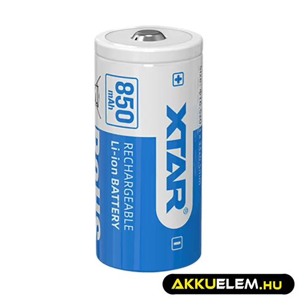 XTAR 16340 850mAh 3,6V Li-Ion akkumulátor PCB XTAR 16340 850mAh 3,6V Li-Ion akkumulátor PCB