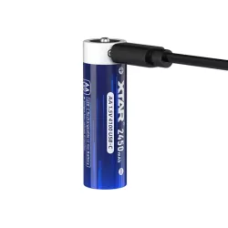   Xtar AA 2450mAh 4100mWh 1,5V Li-Ion akku beépített USB-C töltővel