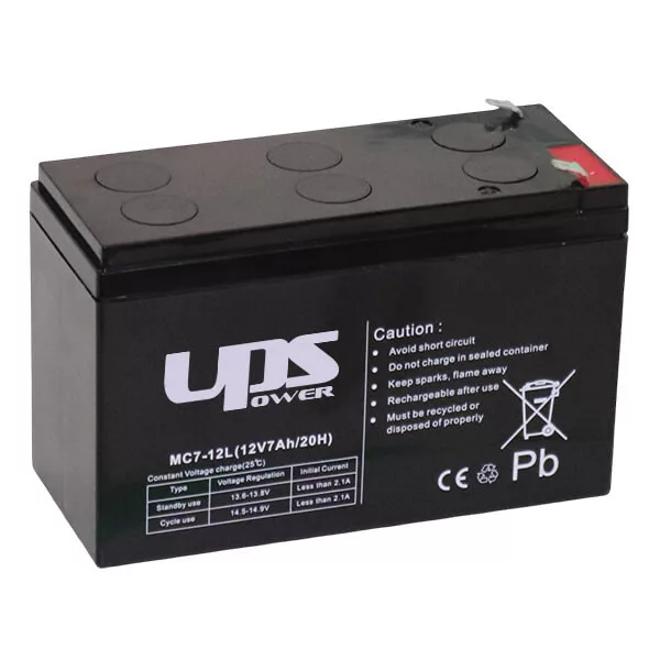 UPS Power Longlife 12V 7Ah zselés akkumulátor (MC7-12L)