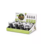 Lámpa Solar láng effekttel függő 6db WW SMD led