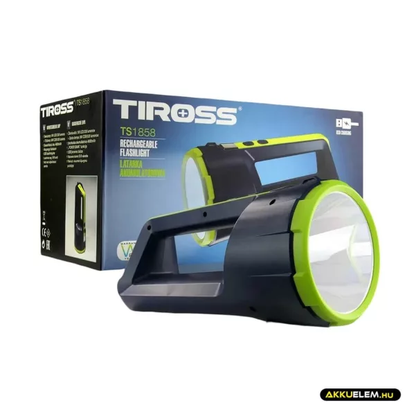 Tiross tölthető kézireflektor 330/500 lm TS-1858
