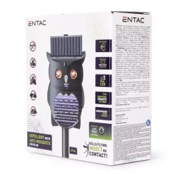   Elektromos szúnyog+ rágcsáló riasztó bagoly 1800mAh 18650 solar IP44 Entac