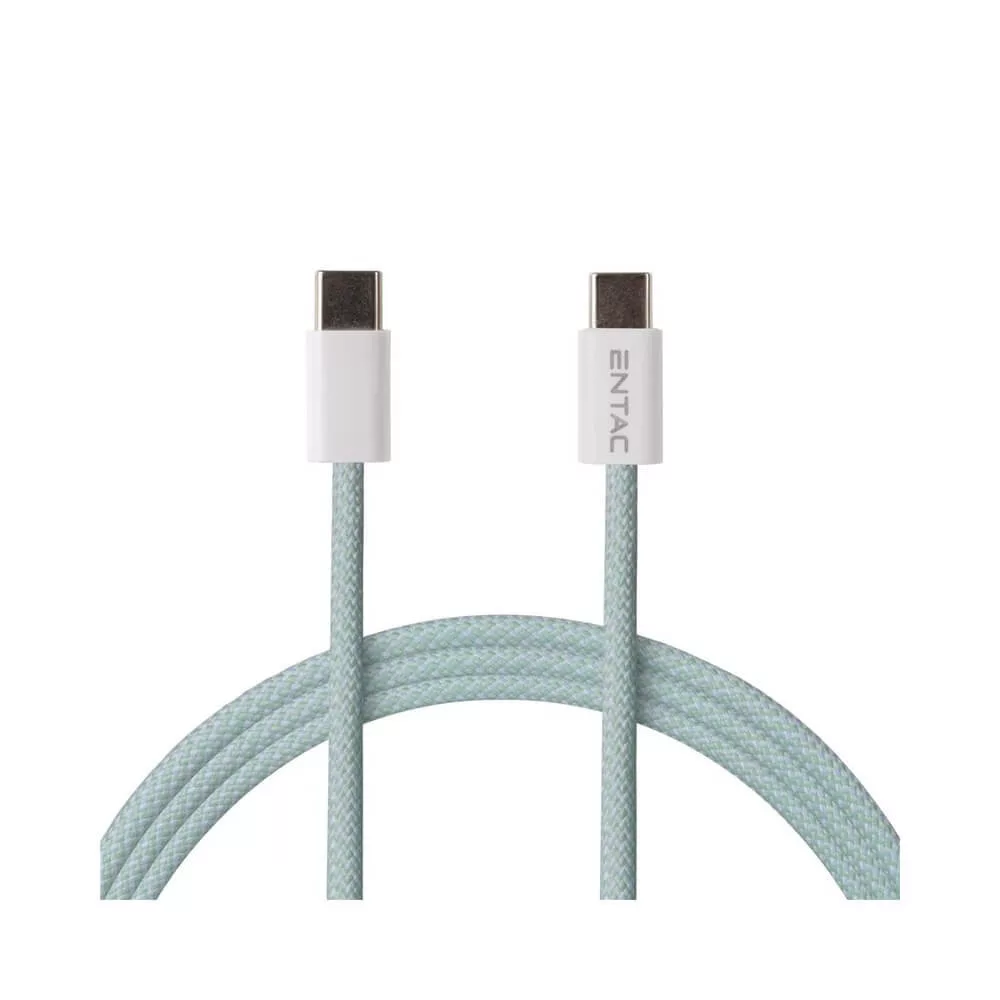 Entac kábel 60W-ig USB-C to USB-C 150cm Türkiz