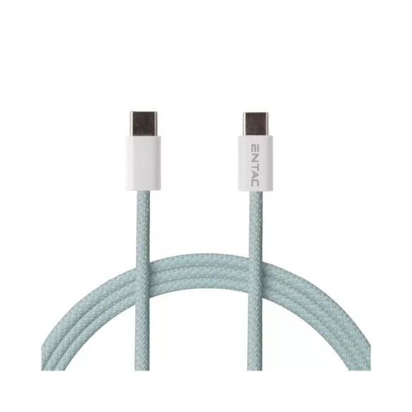 Entac kábel 60W-ig USB-C to USB-C 150cm Türkiz