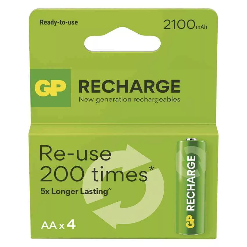 GP AA 2100mAh ReCharge 1,2V Ni-MH akkumulátor 4db/bl ár/db GP AA 2100mAh ReCharge 1,2V Ni-MH akkumulátor 4db/bl ár/db