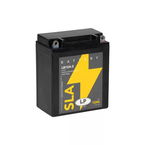 Landport motorkerékpár akkumulátor 12V 12Ah 150A LB12A-3 51213 JOBB + GyZ