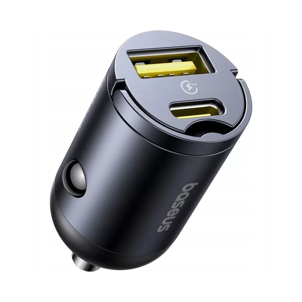 Baseus autós adapter USB QC4.0+ és USB-C PD 3.0 30W gyorstöltés Baseus autós adapter USB QC4.0+ és USB-C PD 3.0 30W gyorstöltés