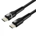 everActive USB-C PD RGB LED kábel 60W 20V/3A gyorstöltés fekete
