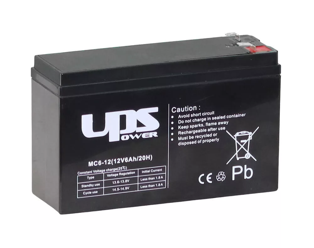 UPS Power 12V 6Ah zselés akkumulátor (MC6-12)