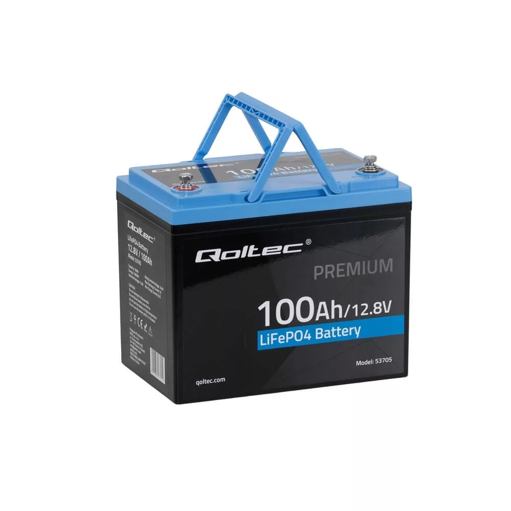 Qoltec LiFePO4 Akkumulátor 12.8V 100Ah 1280Wh BMS Qoltec LiFePO4 Akkumulátor 12.8V 100Ah 1280Wh BMS