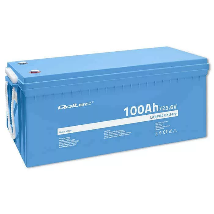 Qoltec LiFePO4 Akkumulátor 25.6V 100Ah 2560Wh BMS Qoltec LiFePO4 Akkumulátor 25.6V 100Ah 2560Wh BMS