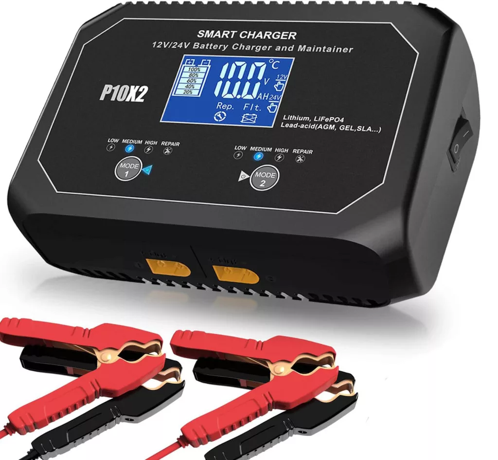 HTRC P10X2 12V 10A - 24V 5A 2 csatornás ólom és LiFePO4 akkutöltő HTRC P10X2 12V 10A - 24V 5A 2 csatornás ólom és LiFePO4 akkutöltő