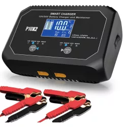   HTRC P10X2 12V 10A - 24V 5A 2 csatornás ólom és LiFePO4 akkutöltő