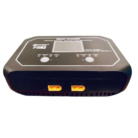 HTRC P10X2 12V 10A - 24V 5A 2 csatornás ólom és LiFePO4 akkutöltő