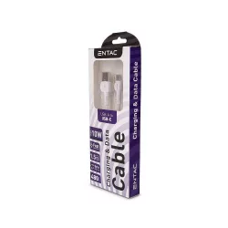 Entac Kábel USB-A -> USB-C Classic Fehér 150cm