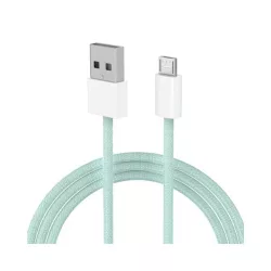 Entac Kábel USB A -> microUSB Casual Zöld 150cm