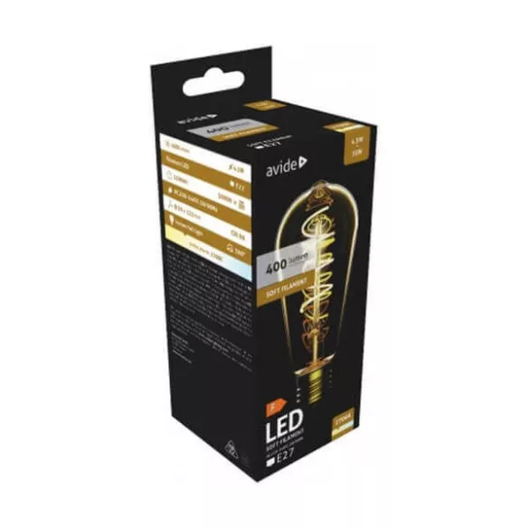 Avide LED Soft Filament ST58 4.5W E27 EW 2700K