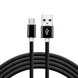   everActive USB-mikro USB kábel 2,4A 1 m fekete muanyag külso