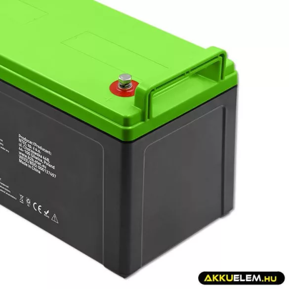 Qoltec GEL Akkumulátor 12V 120Ah lakókocsihoz, hajóhoz, biztonsági rendszerekhez
