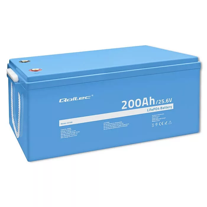 Qoltec LiFePO4 Akkumulátor 25.6V 200Ah W BMS Qoltec LiFePO4 Akkumulátor 25.6V 200Ah W BMS