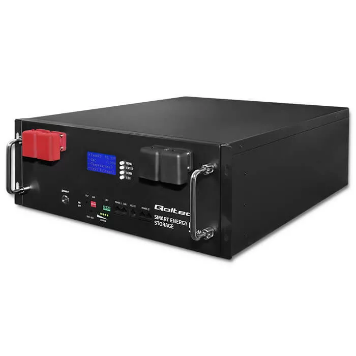 Qoltec Energiatároló RACK LiFePO4 5.12kWh 51.2V 100Ah BMS LCD Qoltec Energiatároló RACK LiFePO4 5.12kWh 51.2V 100Ah BMS LCD