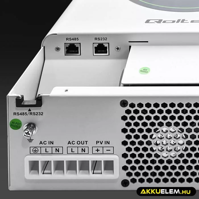 Qoltec Solar Inverter Off-Grid 3500W 100A 24V MPPT BMS  (Wi-Fi opció)
